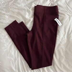 NWT old navy burgundy professional leggings